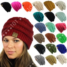 CC Beanie New Mujers Knit Slouchy Overd Thick Cap Hat Unisex Slouch Color  eb-65412508